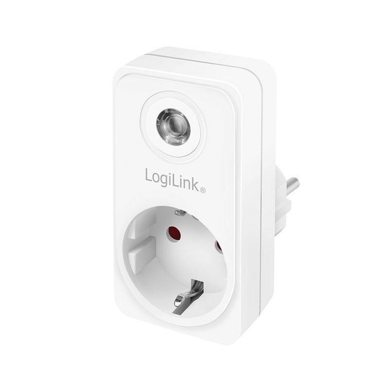 Adaptador de Tomada com Sensor Crepuscular LOGILINK PA0263 (Tipo F - Branco)
