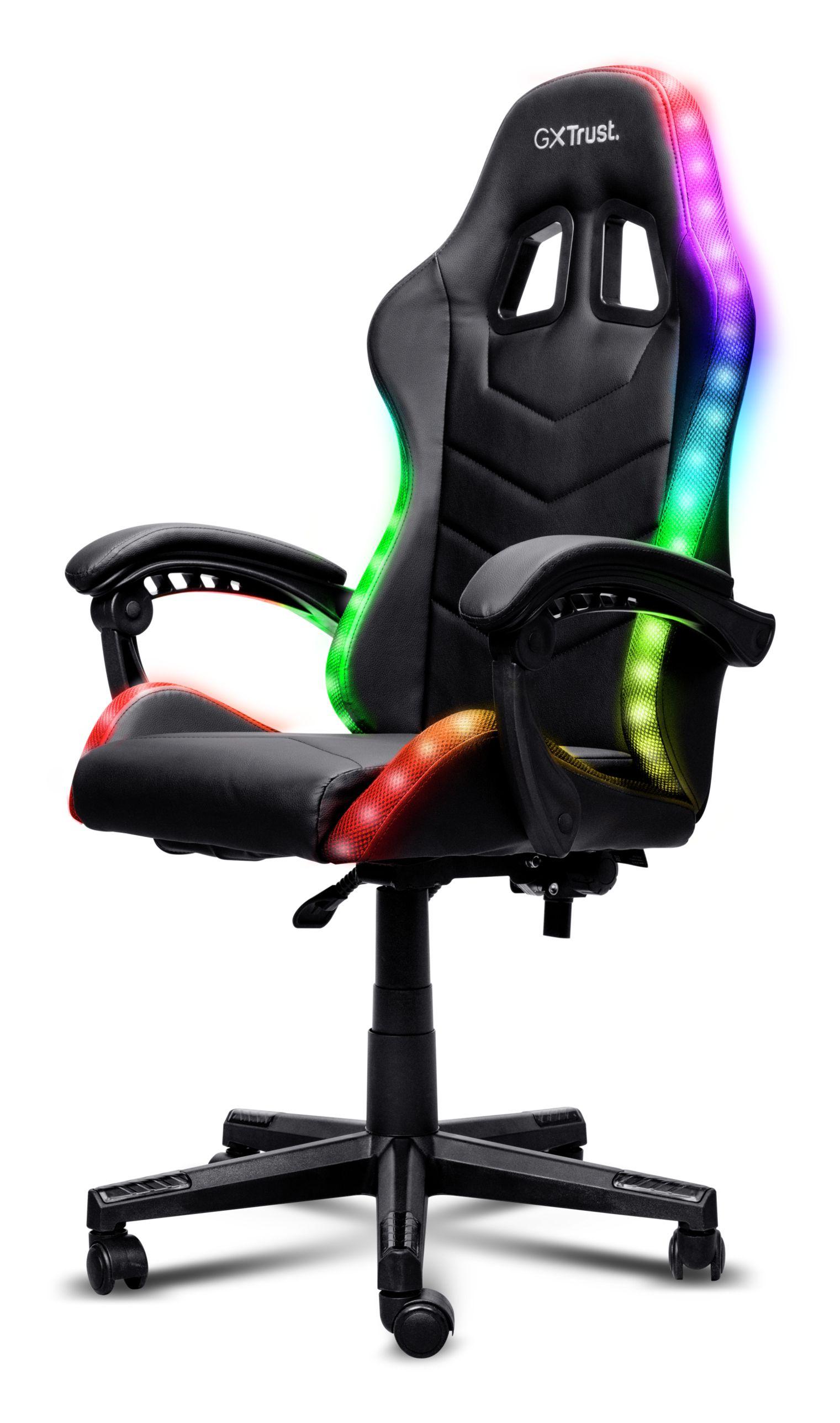 Cadeira Gaming TRUST GXT 704 RONIQ (110 kg - 124 cm - 90-110° - Preto)