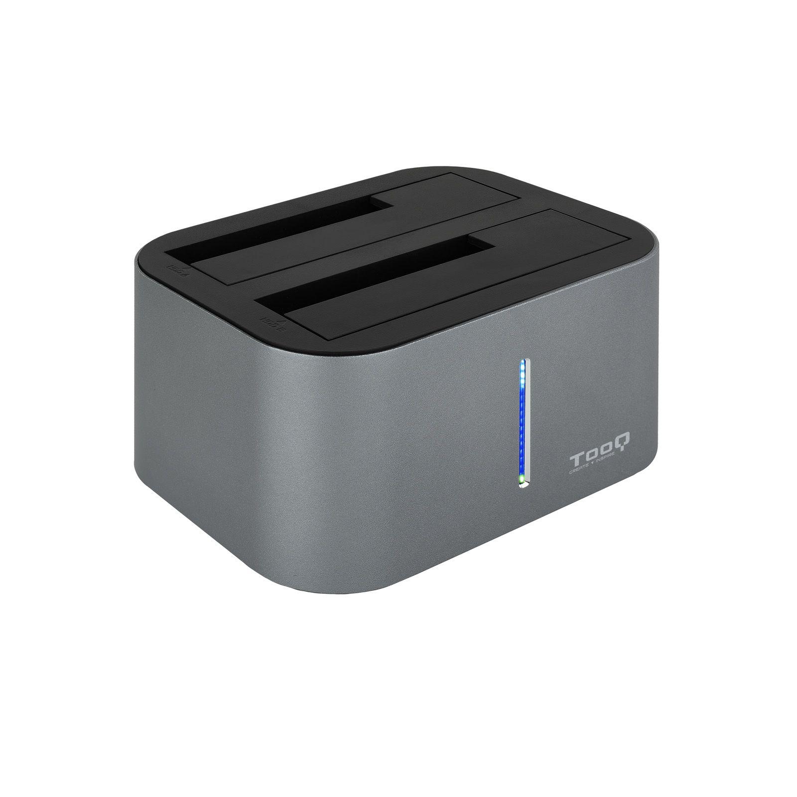 Docking Station para Discos SATA TOOQ TQDS-805G (8 TB - 2.5,3.5 " - Alumínio)