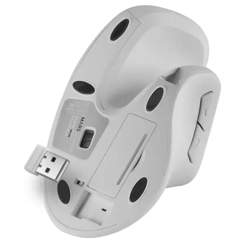 Rato Vertical MARS GAMING MMW-ERGOPRO (Mão direita - 3200 DPI - Ótico - Branco) — miniatura 4