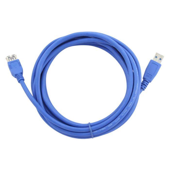 Cabo de Extensão USB GEMBIRD CCP-USB3-AMAF-6 (1,8 m - USB A - Azul) — miniatura 3
