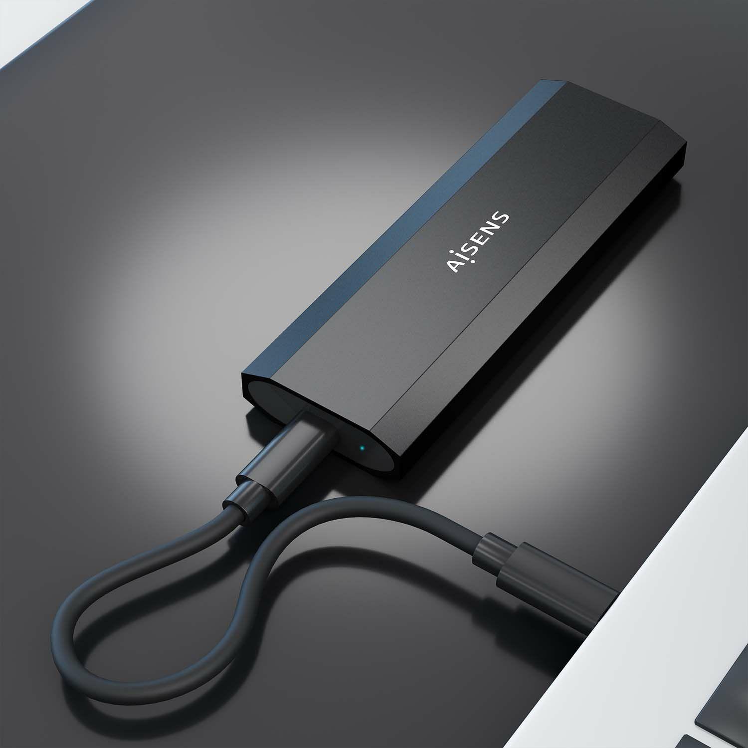 Caixa Externa AISENS ASM2-028B (2 TB - M.2 - Preto) — miniatura 4