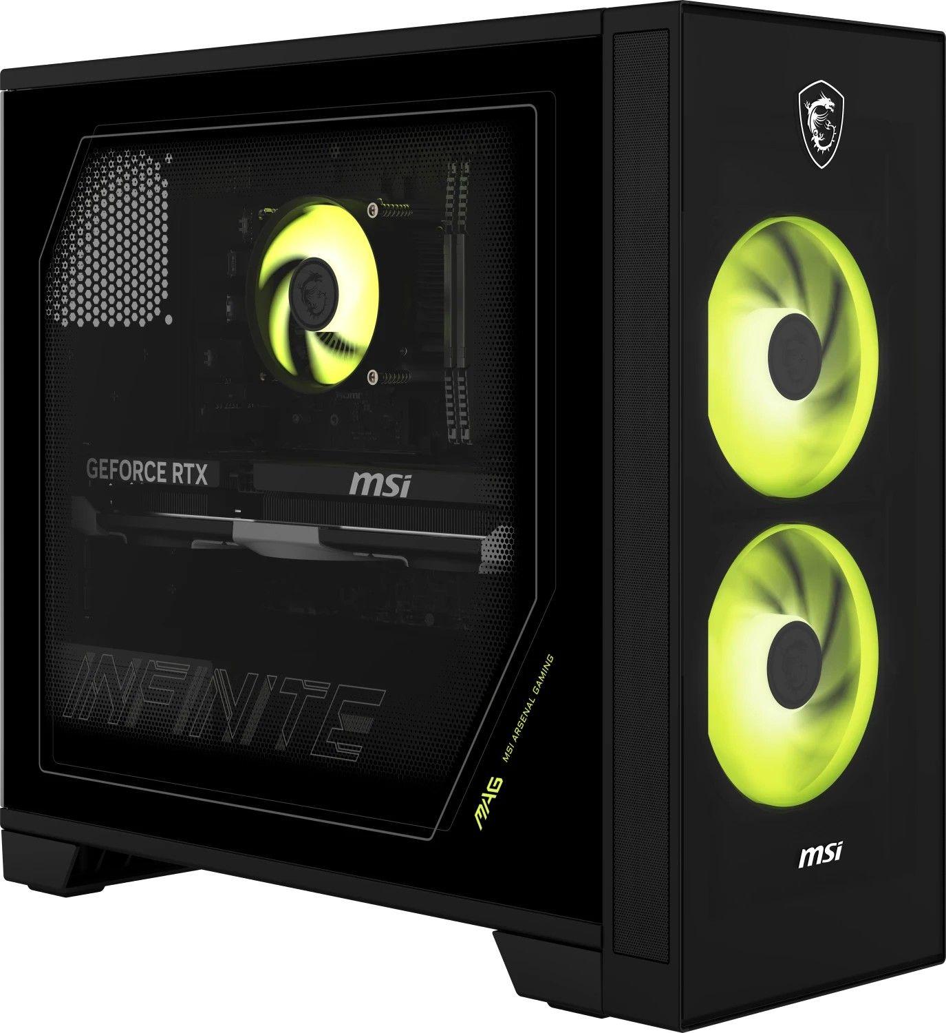 Computador Gaming MSI MAG Infinite S AI 2NVM5-003AT (Windows 11 Home - Intel Core Ultra 5 225F - 16 GB - Preto/Transparente)