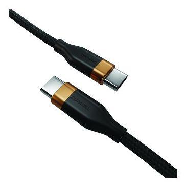 Cabo USB-C para USB-C DURACELL DRU5010A (1 m - USB-C macho - Preto)