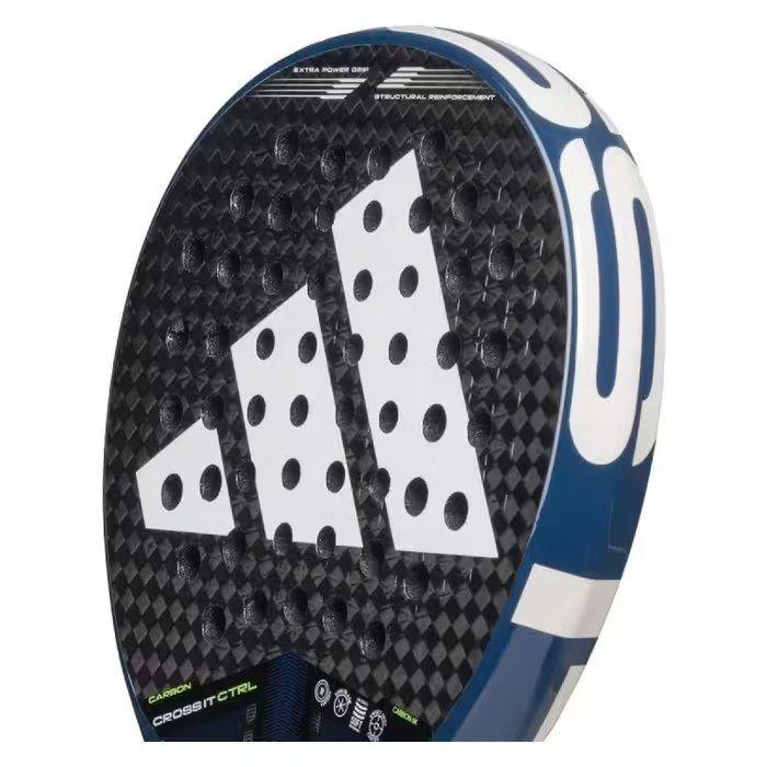 Pala de Padel ADIDAS Cross It Carbon Control 3.4 2025 (Carbono 6K - 38 mm - Branco e Azul) — miniatura 3