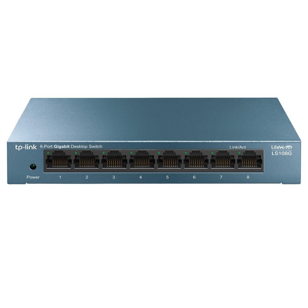 Switch TP-LINK LS108G V1 (Gigabit Ethernet - 1,5 MB - 16 Gbit/s - Azul)