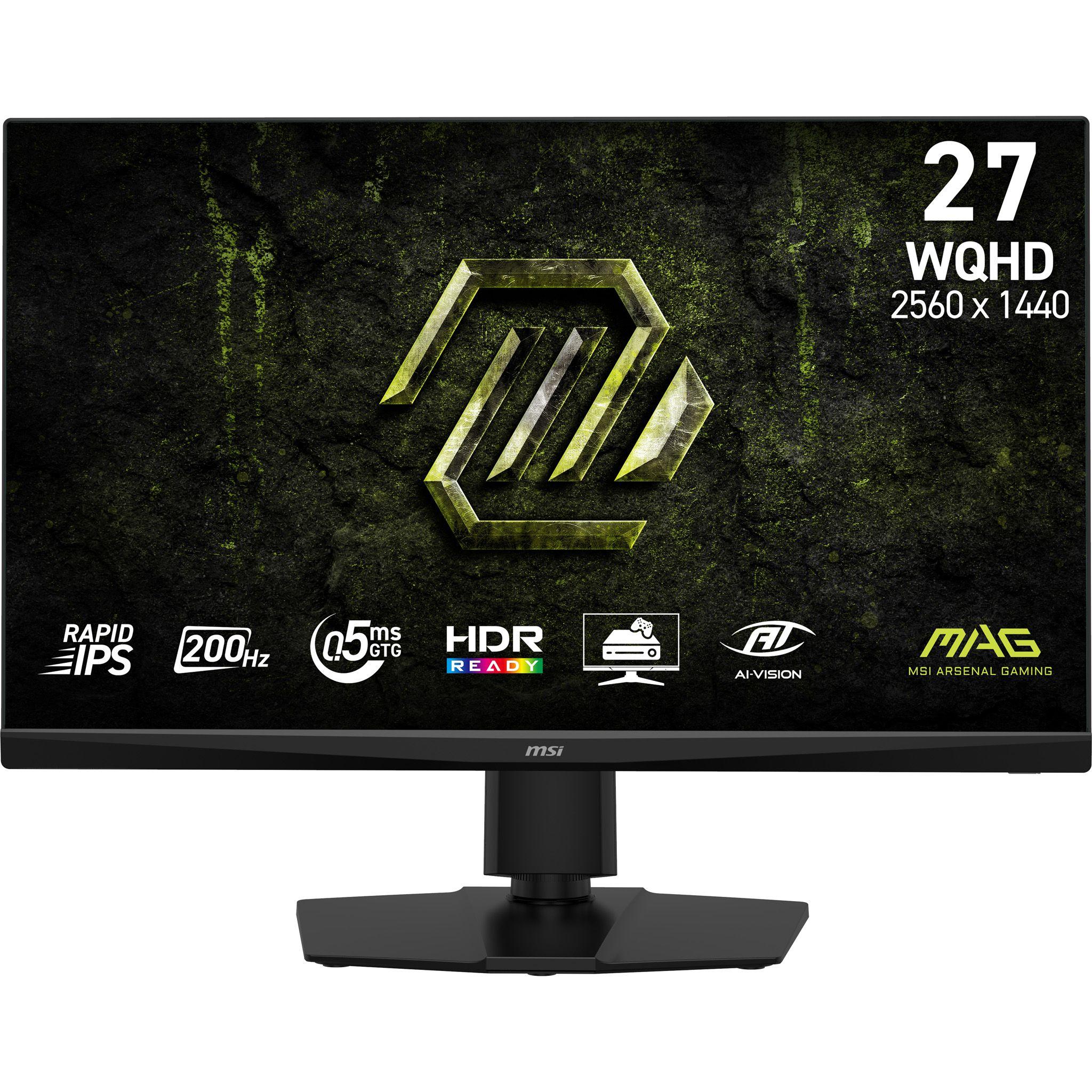 Monitor MSI MAG 272QPF E20 (27" - Rapid IPS - 200 Hz - Preto)