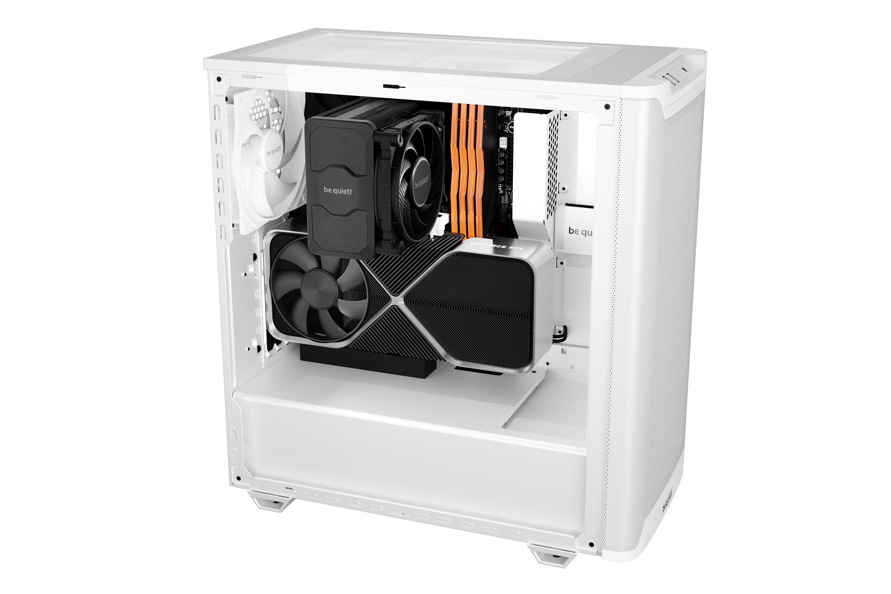 Caixa PC BE QUIET! Pure Base 501 Airflow Window BGW75 (ATX, micro ATX, Mini-ITX - ATX, PS/2 - Midi Tower - Branco) — miniatura 5