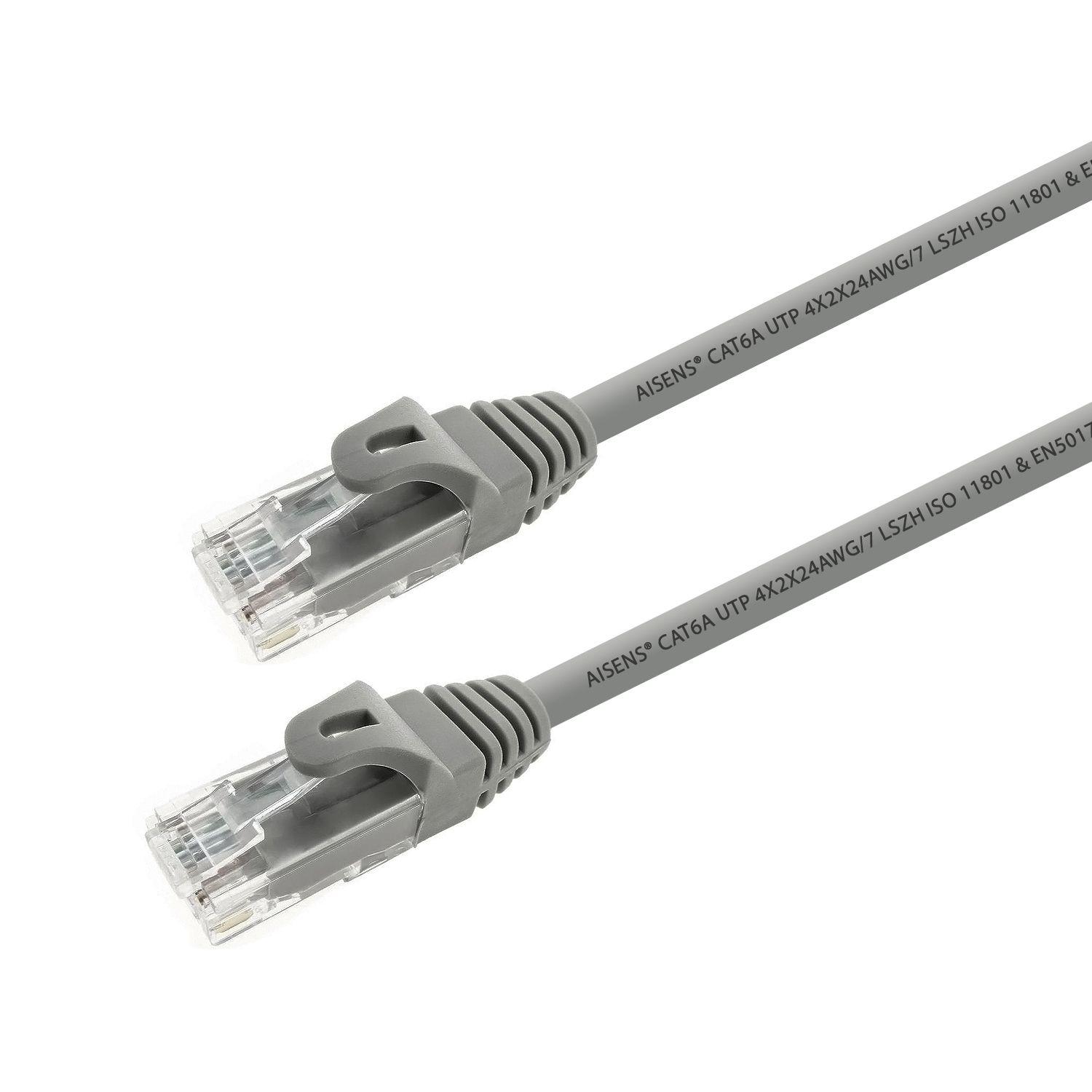 Cabo de Rede RJ45 AISENS A145-0327 (2 m - Cat6A - RJ-45 - Cinzento)