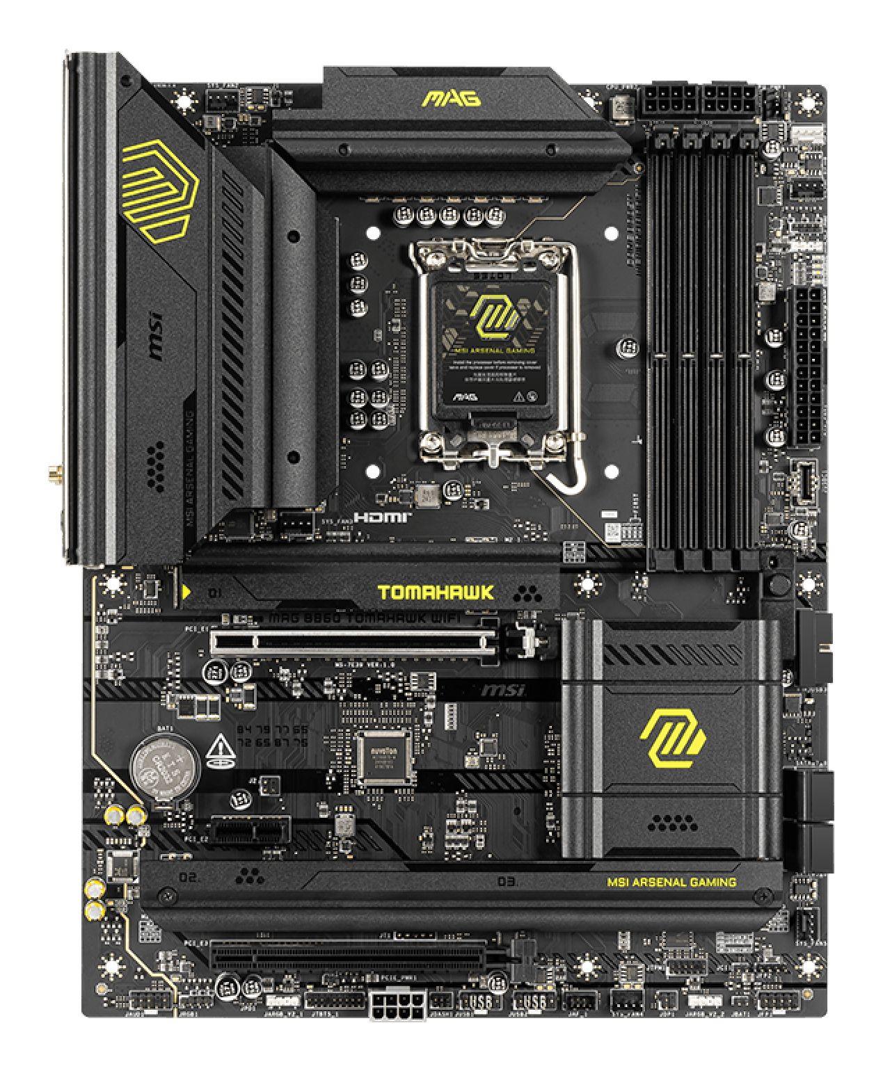 Motherboard MSI MAG B860 TOMAHAWK WIFI (LGA 1851 (Socket V1) - Intel Core Ultra - ATX - Preto)