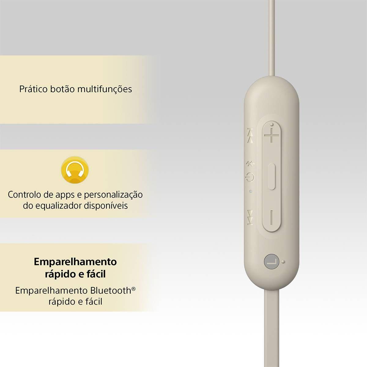 Auscultadores SONY WI-C100 (Binaural - Sem fios - Intra-aural - Bege), miniatura 5