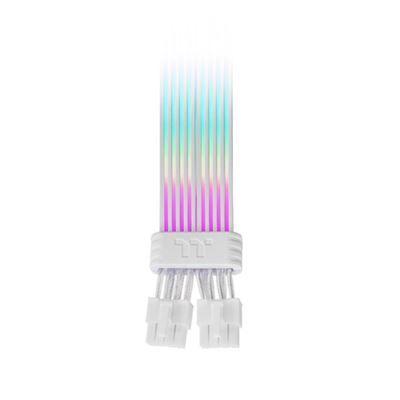Cabo de Extensão ARGB THERMALTAKE Mod Snow Cable 8Pin (0,272 m - 2x 8Pin - Branco) — miniatura 2