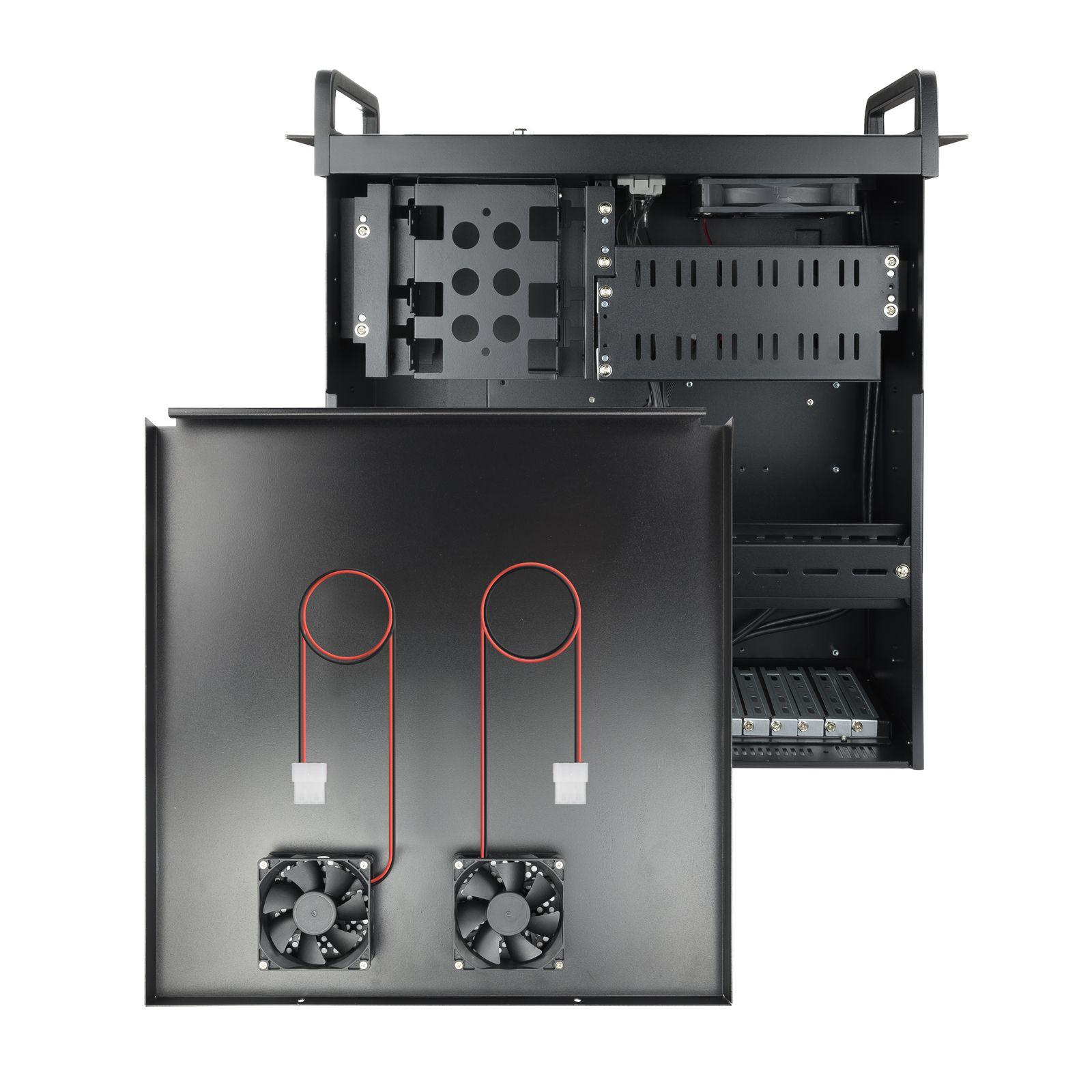 Caixa PC Rack TOOQ RACK-406N-USB3 (2 x USB 3.0 - Rack de pendurar na parede - Preto) — miniatura 4