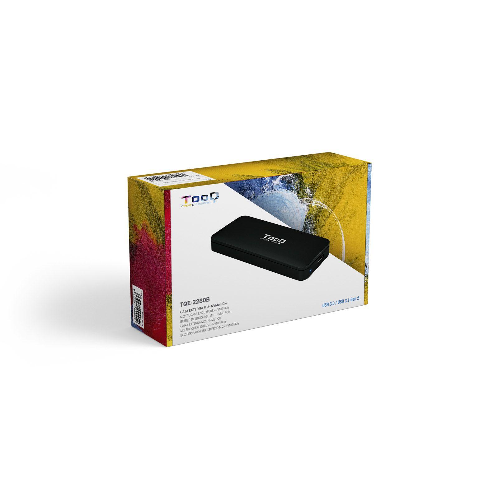 Caixa Externa para SSD M.2 NVMe TOOQ TQE-2280B (1 TB - M.2 - PCI Express NVMe - Preto), miniatura 8