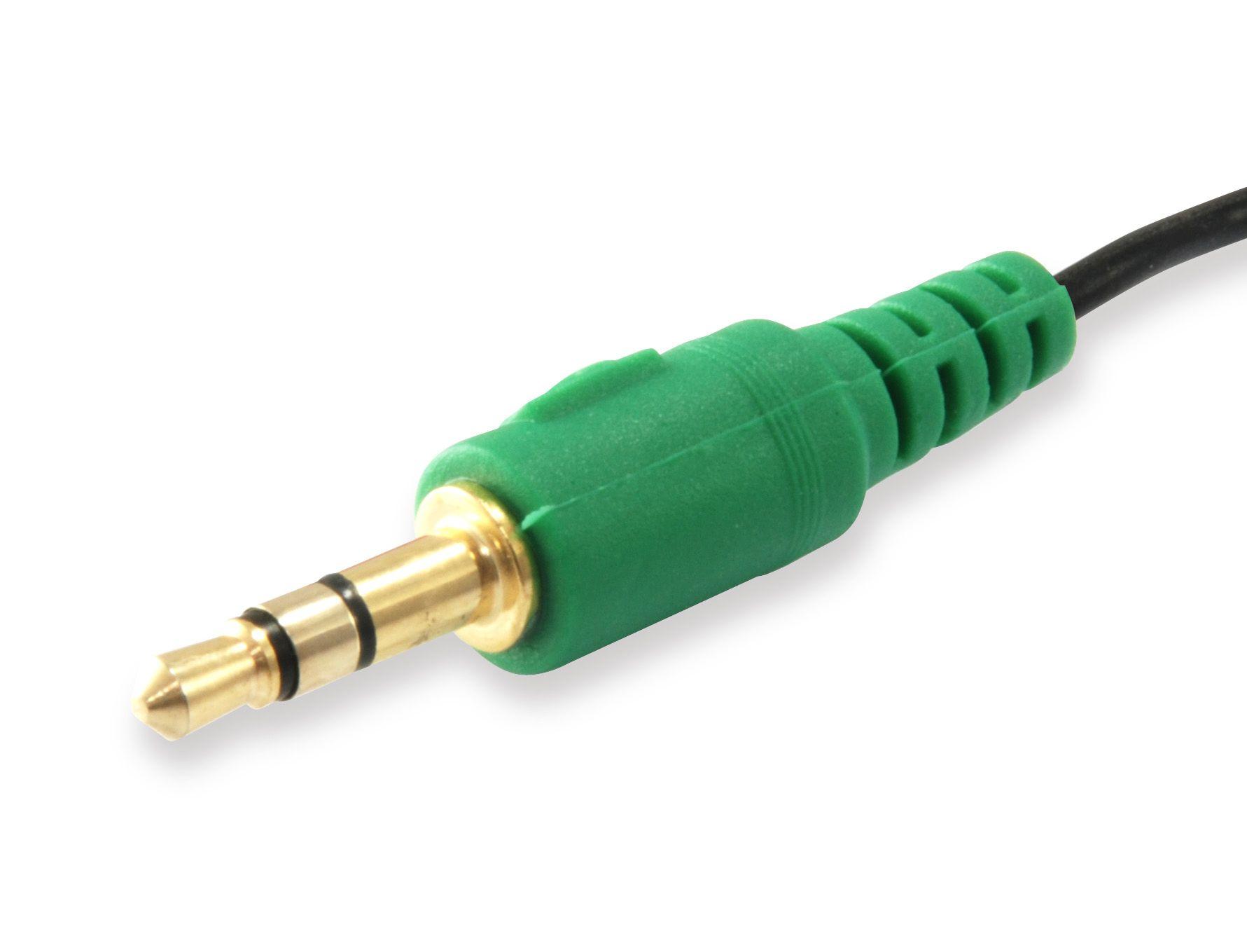 Cabo Divisor de Áudio EQUIP Slim (0,13 m - 2 x 3.5mm - 3.5 mm - Preto) — miniatura 3