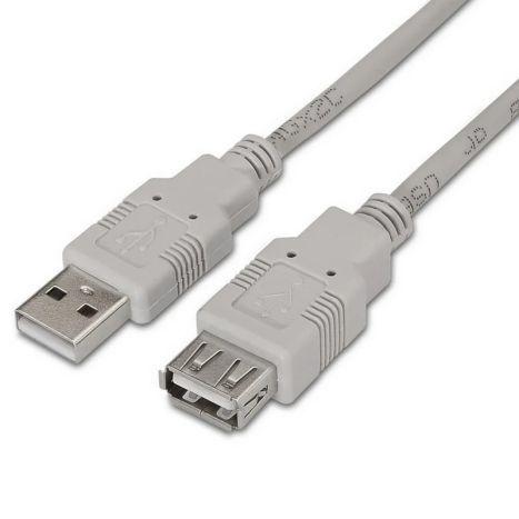 Cabo de Extensão USB AISENS A101-0012 (1 m - USB-A - Bege) — miniatura 3