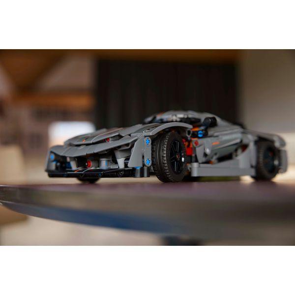 LEGO 42173 Technic Hipercarro Cinzento Koenigsegg Jesko Absolut (10+ anos - 801 peças) — miniatura 5