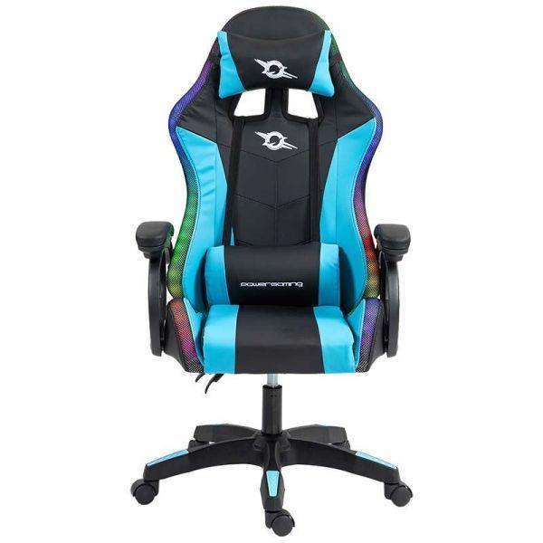 Cadeira Gaming POWERGAMING 813 RGB (Preto e Azul), miniatura 2