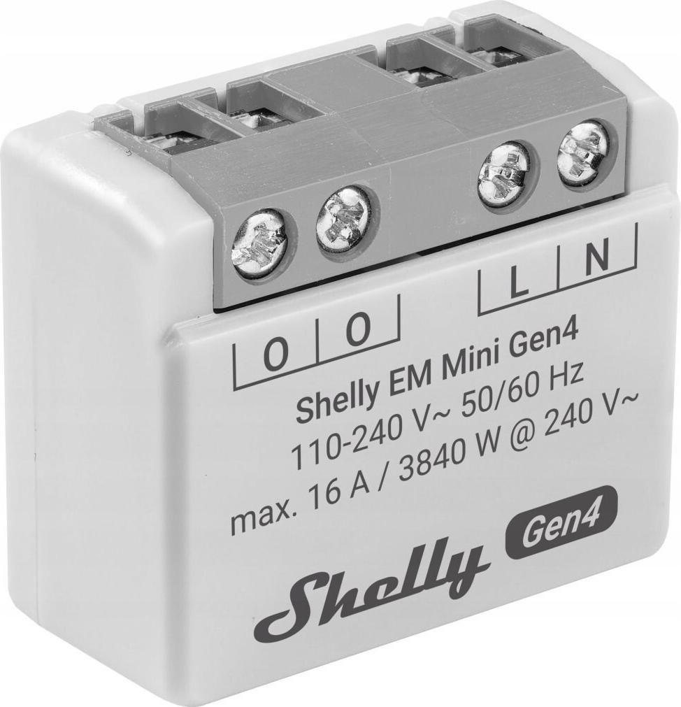 Módulo de Medição de Energia SHELLY EM Mini Gen4 (Cinzento)