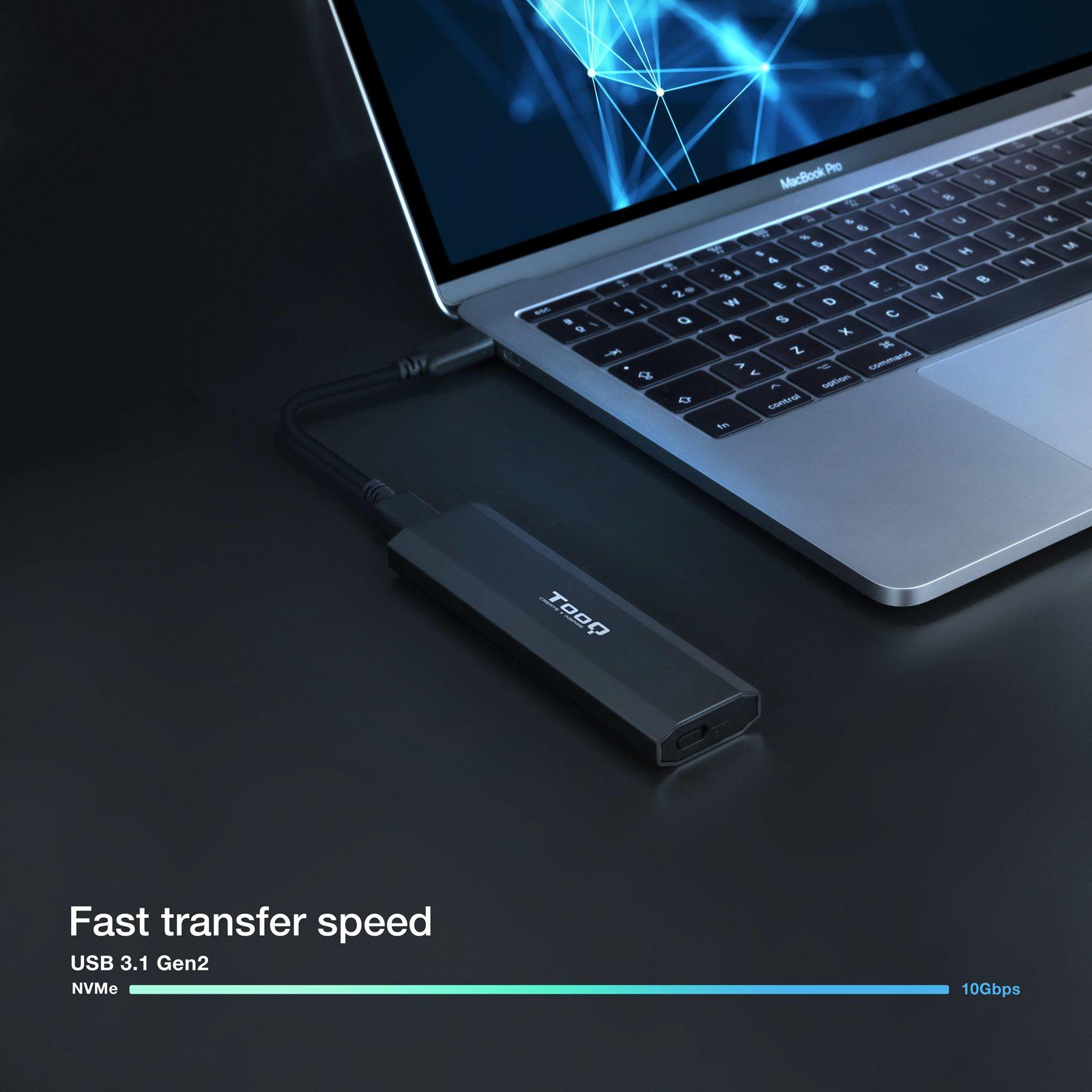 Caixa Externa SSD TOOQ Shura TQE-2223B (2 TB - PCI Express NVMe - NGFF e NVMe - Preto) — miniatura 7