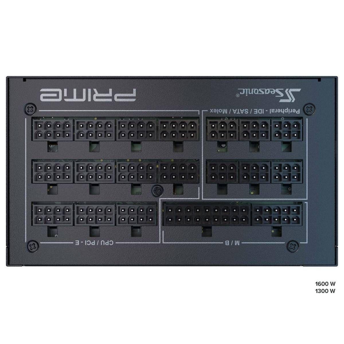 Fonte de Alimentação Modular SEASONIC PRIME TX 1600W (ATX - 1600 W - 80 PLUS Titanium - Preto), miniatura 5