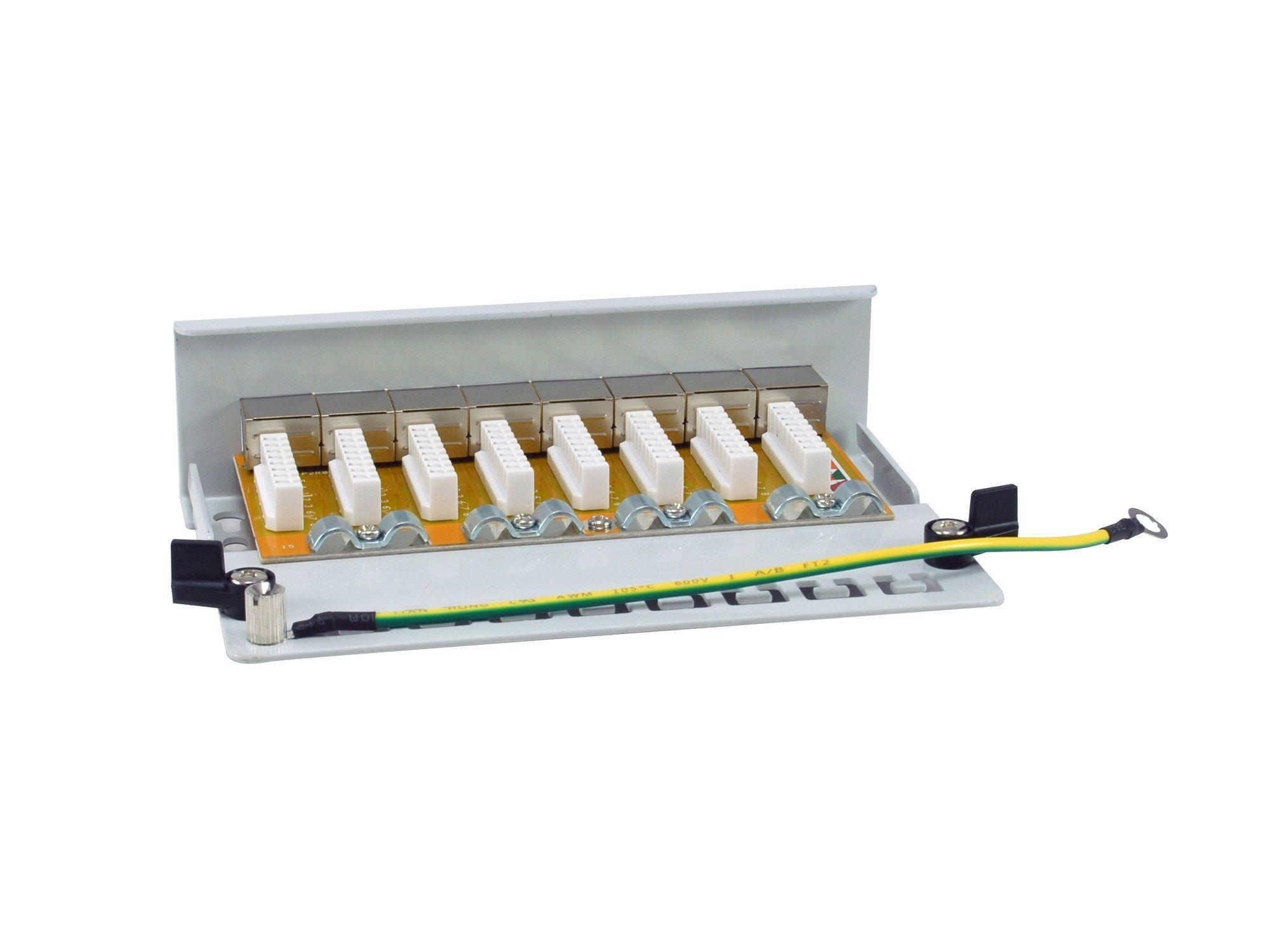 Painel de Patch EQUIP 326521 (8 Portas RJ45 Cat6a FTP - Cinzento) — miniatura 3