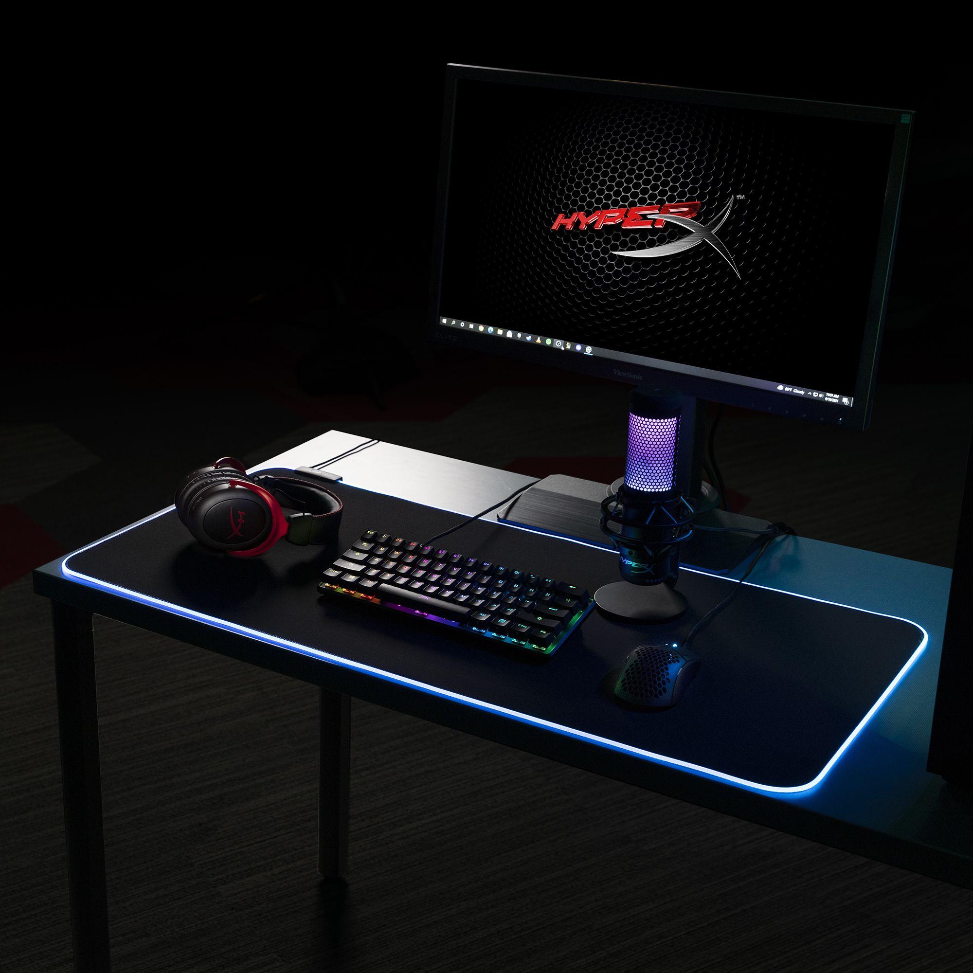 Tapete de Rato Gaming HYPERX Pulsefire Mat 2XL (Grandes - Tecido, Borracha - 3 mm - Preto) — miniatura 3