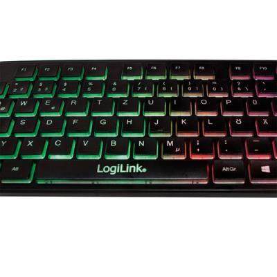 Teclado LOGILINK ID0138 (Alemão - Interruptor de membrana - Tamanho completo - Preto) — miniatura 3