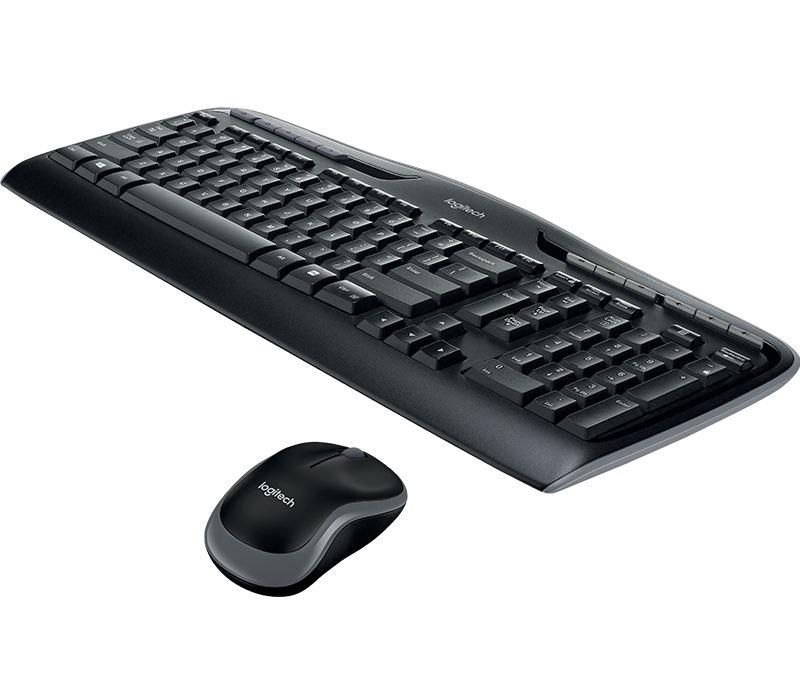 Conjunto de Teclado e Rato LOGITECH MK330 (Nórdico - Tamanho completo - RF Wireless - Preto), miniatura 3