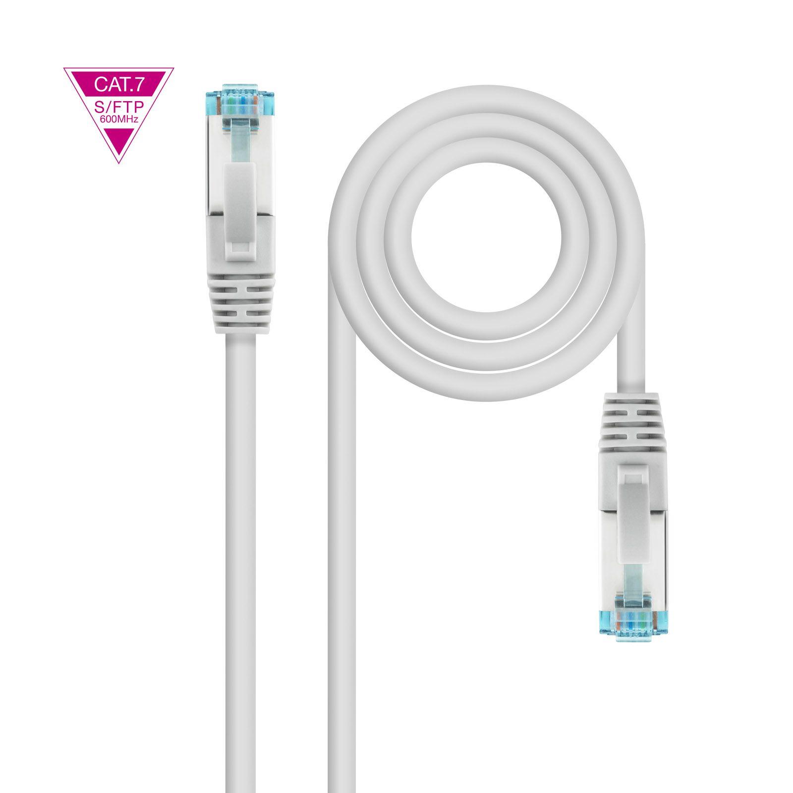 Cabo de Rede RJ45 NANOCABLE 10.20.1701-L150 (1,5 m - Cat7 - RJ-45 - Cinzento)