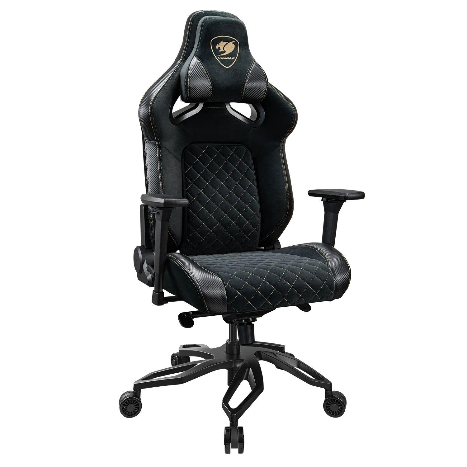 Cadeira Gaming COUGAR Titan Pro V2 Gold F (160 kg - 144 cm - 90 a 155° - Preto)