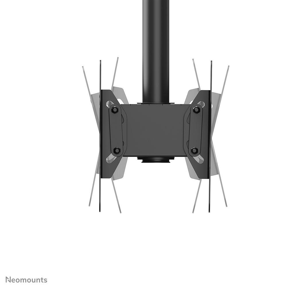 Suporte de Teto Duplo para TV NEOMOUNTS CL35-340BL22 (23–43″ - Altura ajustável 106–156 cm - Preto), miniatura 3