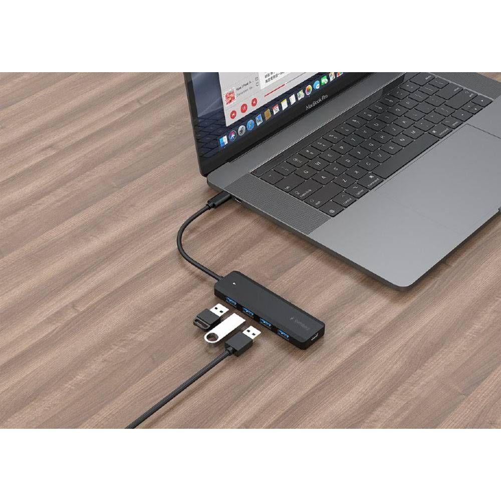 Hub USB-C GEMBIRD UHB-CM-U3P4P-01 (0,15 m - Preto), miniatura 3