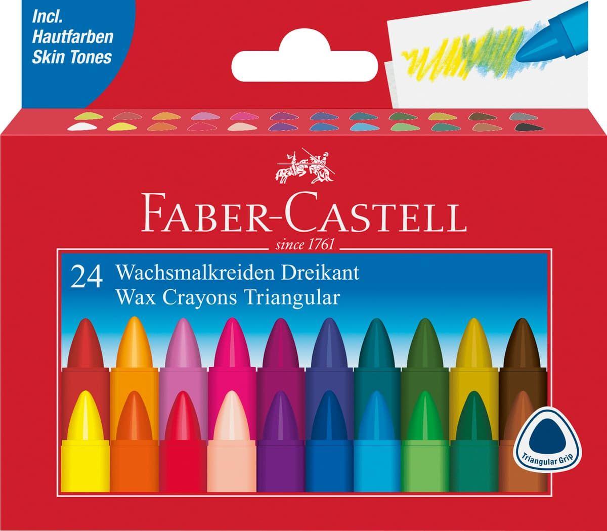 Lápis de Cera FABER-CASTELL 120024 (A partir dos 3 anos)