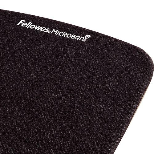 Tapete de Rato FELLOWES 9252003 PlushTouch (Tecido, espuma - 2,5 cm - Preto) — miniatura 4