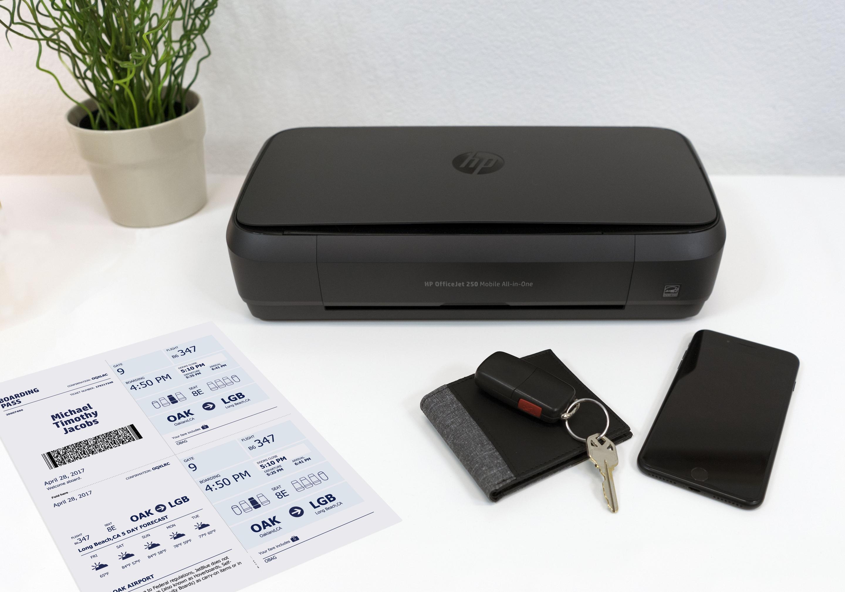 Impressora Multifunções Portátil HP OfficeJet 250 Mobile AiO (A2 - Impressão a cores - 50 folhas - Preto), miniatura 3