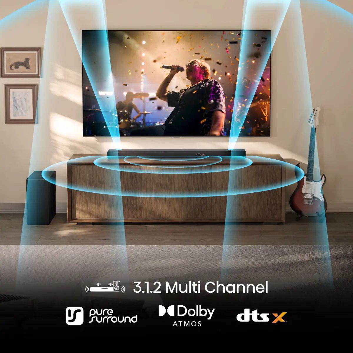 Barra de Som HISENSE AX3120Q (440 W - Sem fios - Preto), miniatura 3