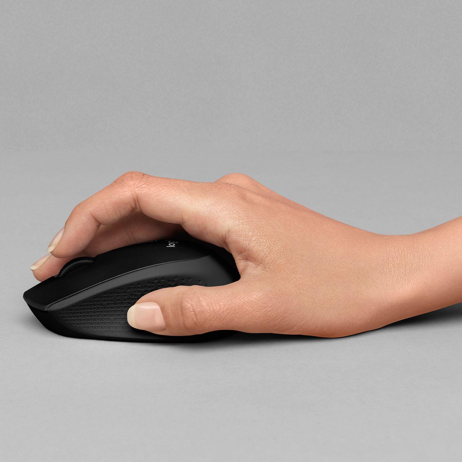 Rato LOGITECH M330 Silent Plus (Mão direita - 1000 DPI - Ótico - Preto) — miniatura 3