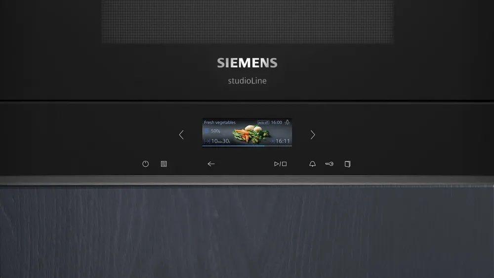 Micro-ondas Combinado Encastre SIEMENS iQ700 BE732R1B1 (Altura 38,2 cm - Preto) — miniatura 4
