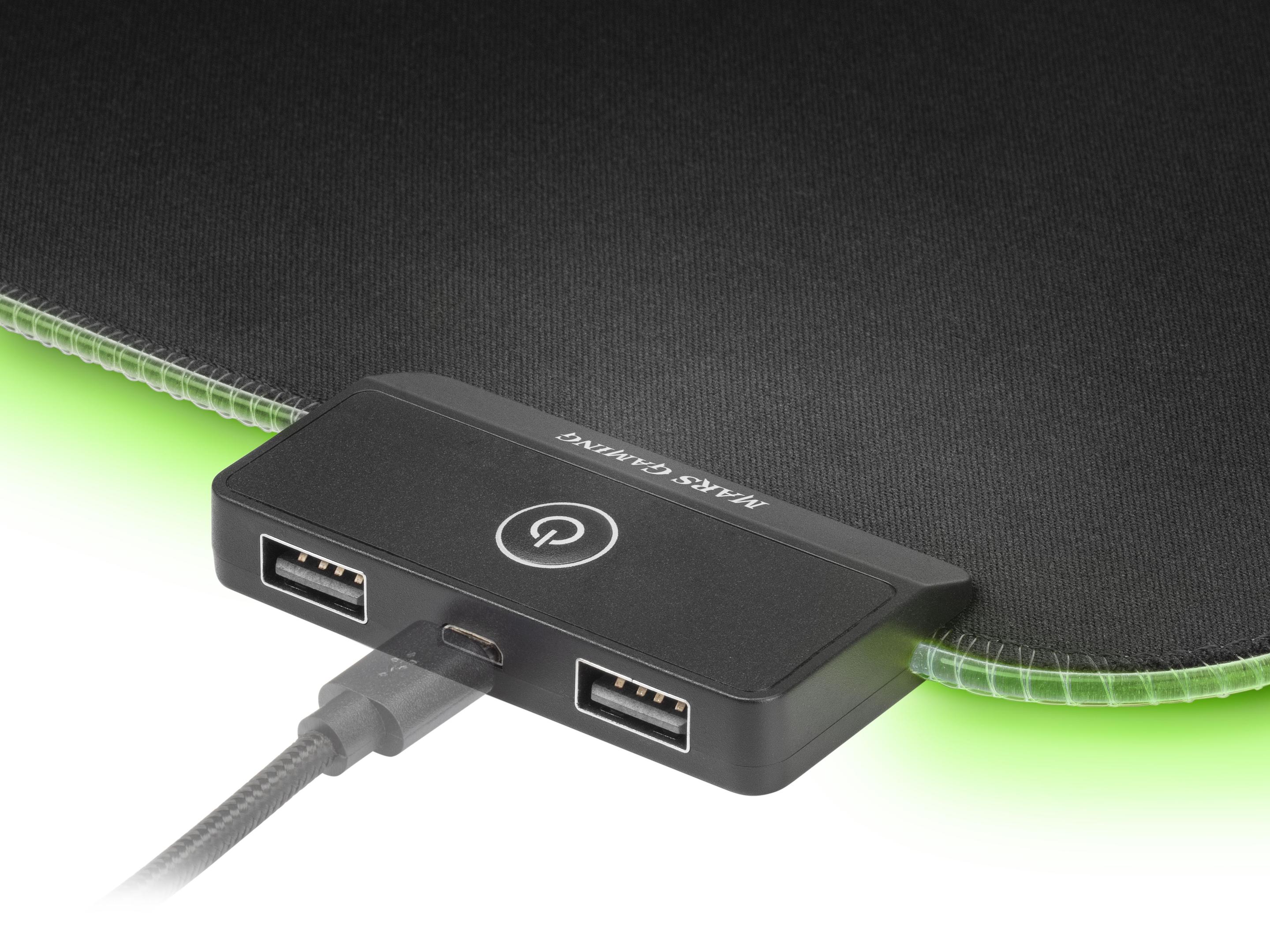 Tapete de Rato Gaming MARS GAMING MMPRGB2 (Grande - Borracha - 4 mm - Preto), miniatura 2