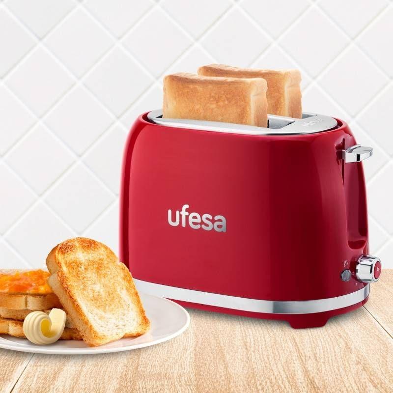 Torradeira UFESA Pin Up Classic (850 W - 2 fatias - Altura 20,2 cm - Vermelho), miniatura 2