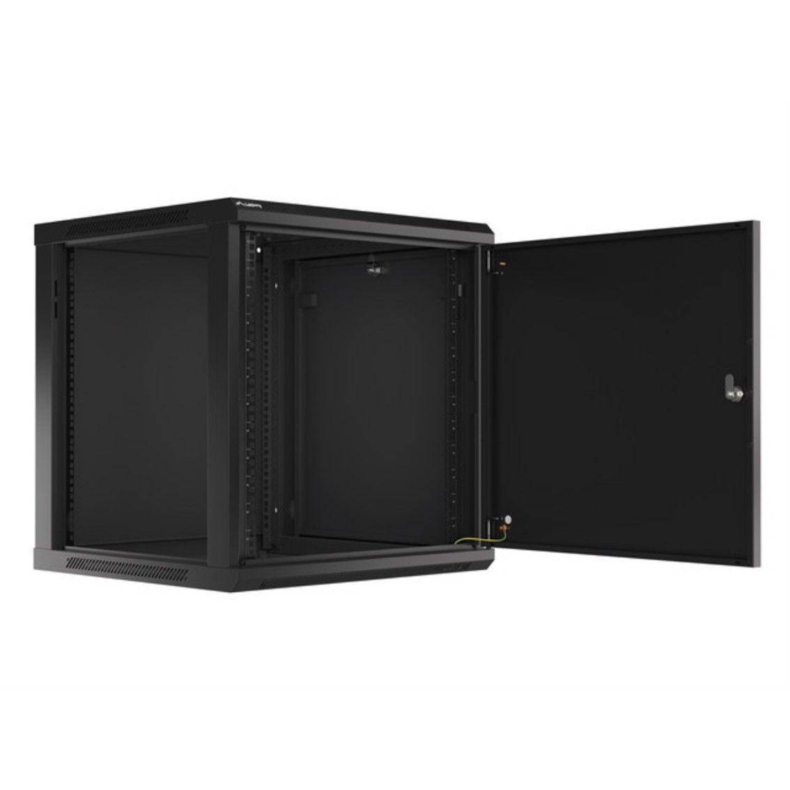Armário Rack Mural LANBERG WF01-6612-00B (19" - 12U - 600x600 mm - Preto)