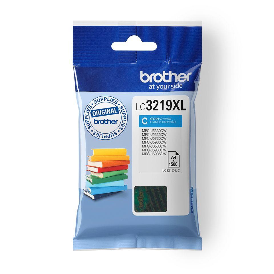 Tinteiro BROTHER LC3219XLC (1500 páginas - Ciano)