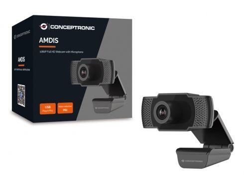 Webcam CONCEPTRONIC AMDIS01B (2 MP - 30 fps - 1920 x 1080 pixels - Preto) — miniatura 2