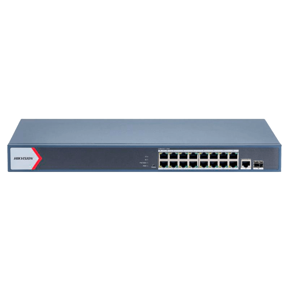 Switch Gerível HIKVISION DS-3E1518P-EI (Gigabit Ethernet - 4,1 MB - 56 Gbit/s - Cinzento)