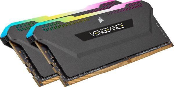 Memória RAM CORSAIR Vengeance RGB Pro SL CMH32GX4M2E3200C16 (3200 MHz - 32 GB - DIMM de 288 pinos)