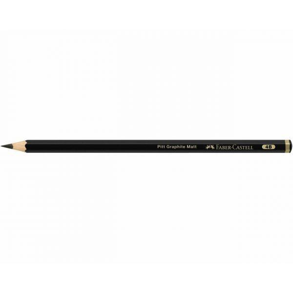 Lápis FABER-CASTELL Pitt Graphite Mate 4B (Preto) — miniatura 2