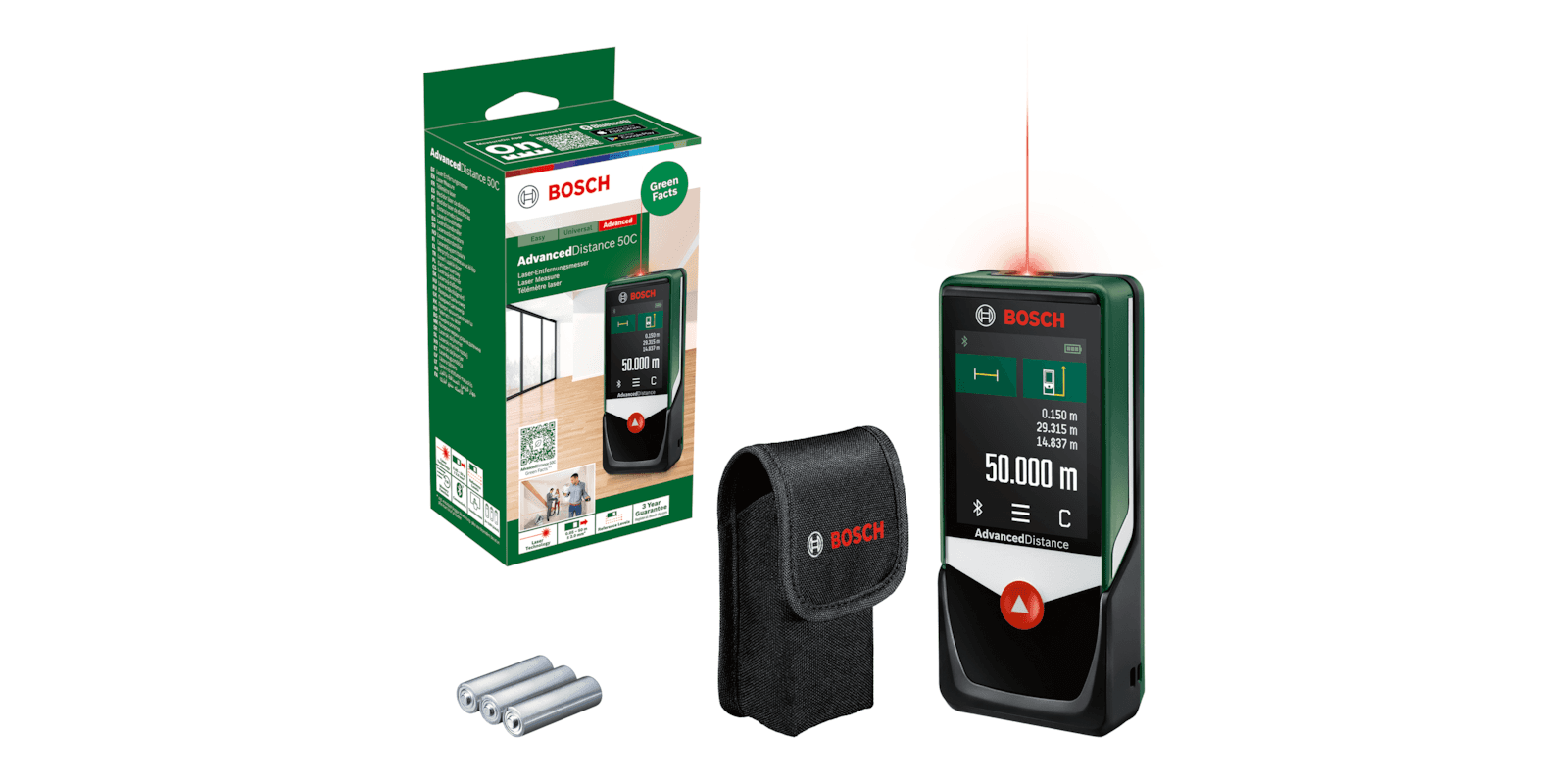 Medidor de Distâncias a Laser BOSCH AdvancedDistance 50C (Verde/Preto) — miniatura 3