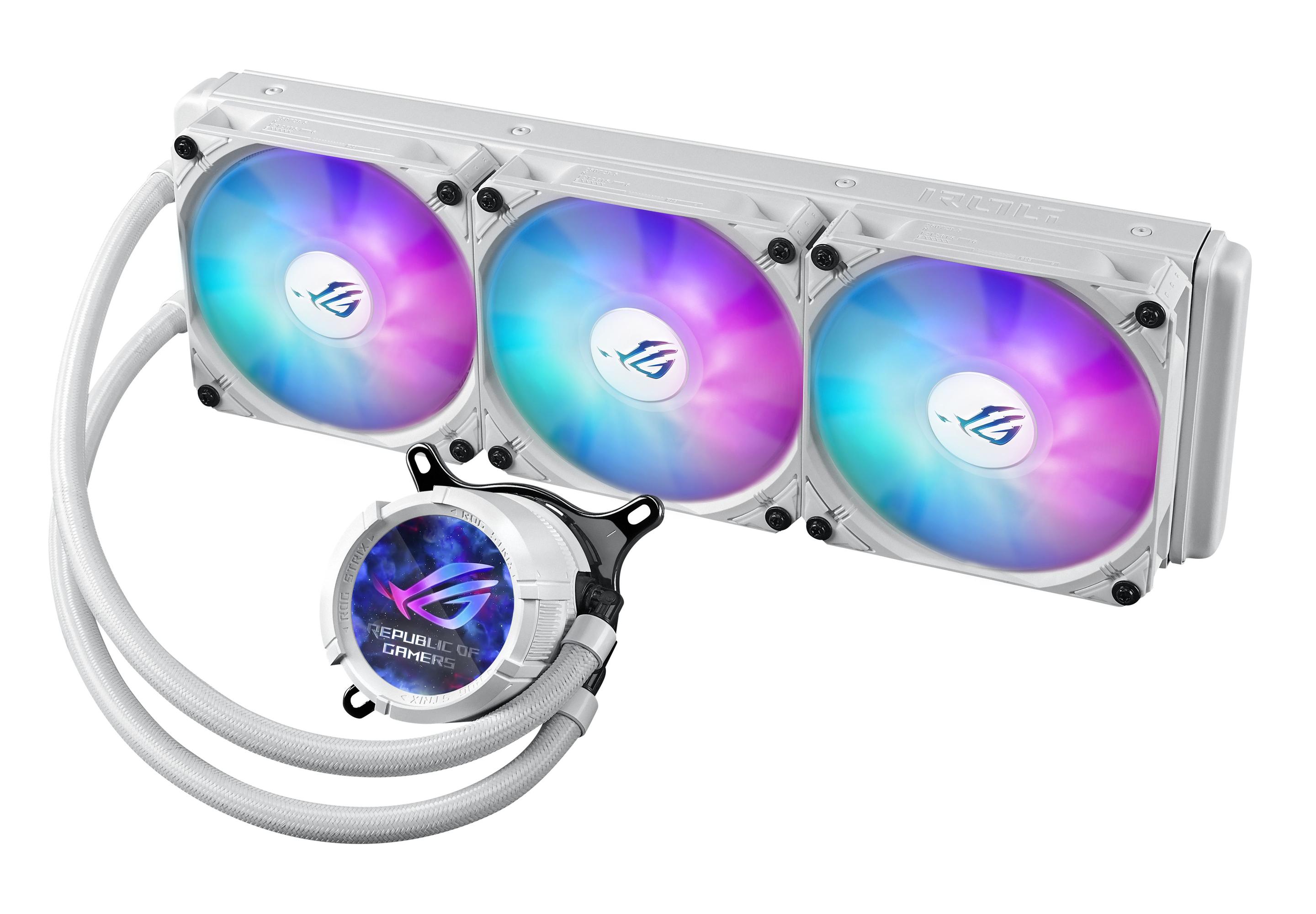 Sistema de Refrigeração Líquida All-in-One ASUS ROG Strix LC III 360 ARGB LCD XL (Branco), miniatura 2