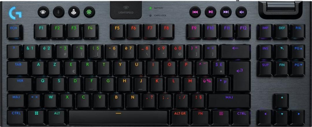 Teclado LOGITECH G915 X LIGHTSPEED TKL (FR - TKL - Sem fios LIGHTSPEED - Preto)